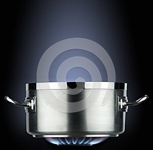 Steel saucepan