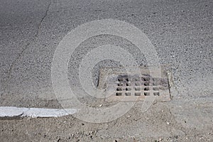 Steel Sewer Cover or Manhole cover, sewer grate on the floor