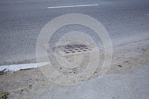 Steel Sewer Cover or Manhole cover, sewer grate on the floor