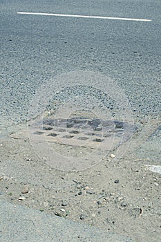 Steel Sewer Cover or Manhole cover, sewer grate on the floor