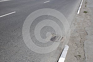 Steel Sewer Cover or Manhole cover, sewer grate on the floor