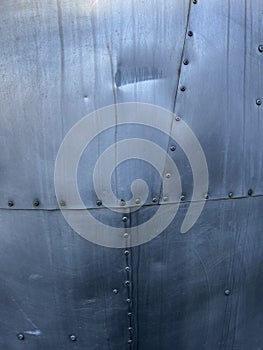 steel sheet plate with rivets background