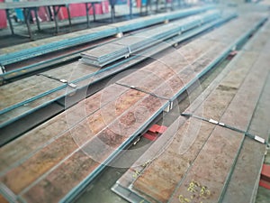 Steel sheets for rebar contruction