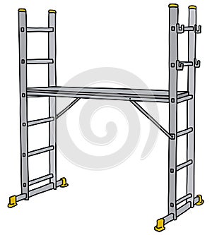 The steel small scaffolding