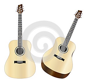 Steel Strings Acoustic Guitars Illustration