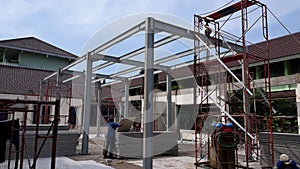 Steel structure for 2nd floor building construction