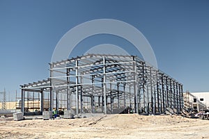 Steel structure of the plant