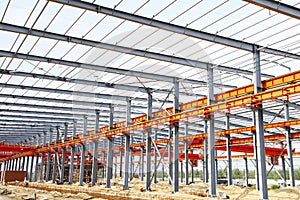 steel structure is under construction