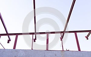 Steel structures and welds.Steel structure building