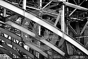 Steel Supports under the Brooklyn Bridge