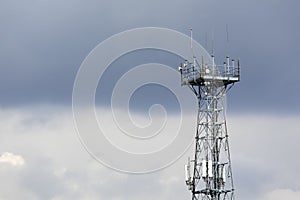 Steel telecommunication truss tower