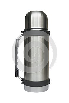 Steel thermos photo