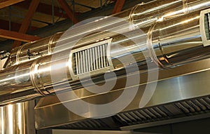 steel tube with large nozzle for the air outlet of the air conditioning system