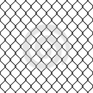 Steel Wire Mesh Seamless Background. Vector