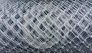 Steel wire mesh taxture detail of surface is identity background