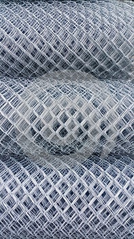Steel wire mesh taxture detail of surface is identity background