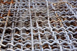 Steel wire net texture