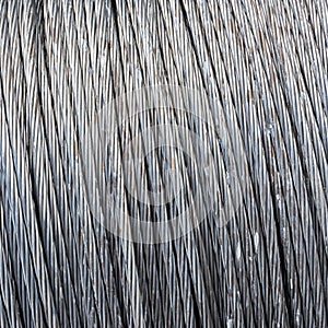 Steel wire rope cable background