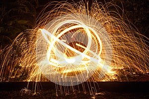 Steel Wool Sparks