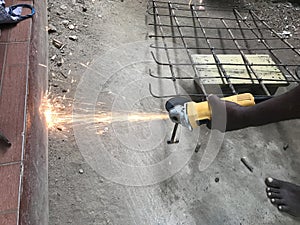 Steel work and grainders