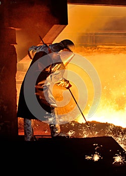 Steel worker