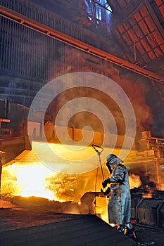 Steel worker