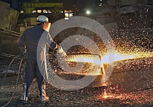 Steel worker