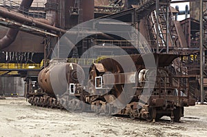 Steel works carriage