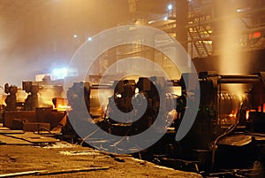 Steelmaking iron works