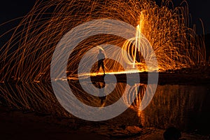 Steelwool in the rockery on the beach of Balikliova