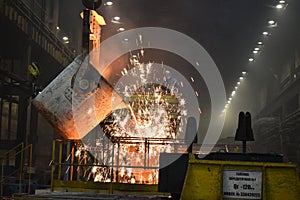 steelworker at work in a factory