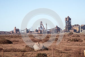 Steelworks factory exterior South Africa