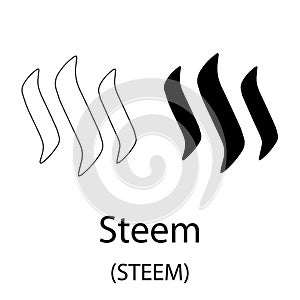 Steem black silhouette