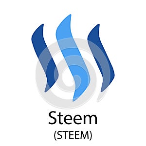 Steem cryptocurrency symbol