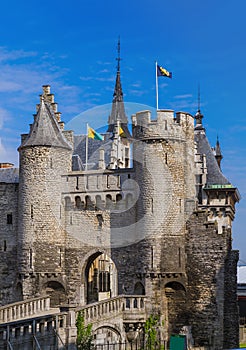 Steen castle in Antwerp Belgium photo