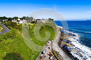 Steep cliff at Ballycastle, Northern Ireland, UK