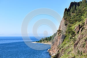 Steep cliff near Lake Baikal