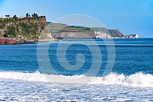 Steep cliffs at Ballycastle, Northern Ireland, UK