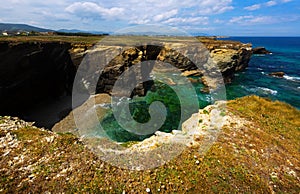 Steep cliffs at Cantabric coast