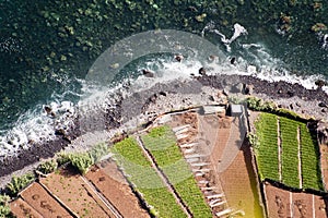 Steep coast on madeira