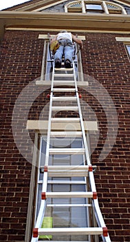 Steep Ladder Work