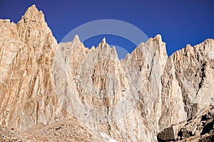 Steep mountain, Sequoia National Park, Mount Whitney Trail, Eastern Sierra Mountains, California