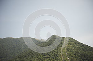 steep mountian trail in Shenzhen photo