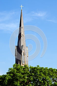 Steeple of historic church