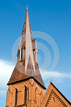 Steeple of historic church