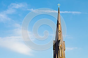 Steeple of historic church