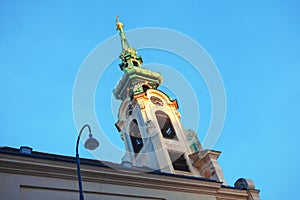 Steeple with horology photo