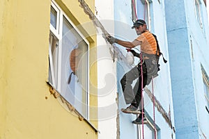 Steeplejack at work