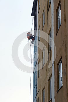 Steeplejack at work