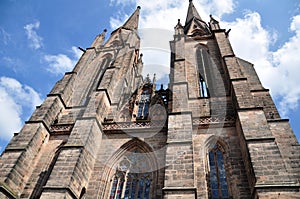 Steeples of St. Elizabeth`s Church, Marburg